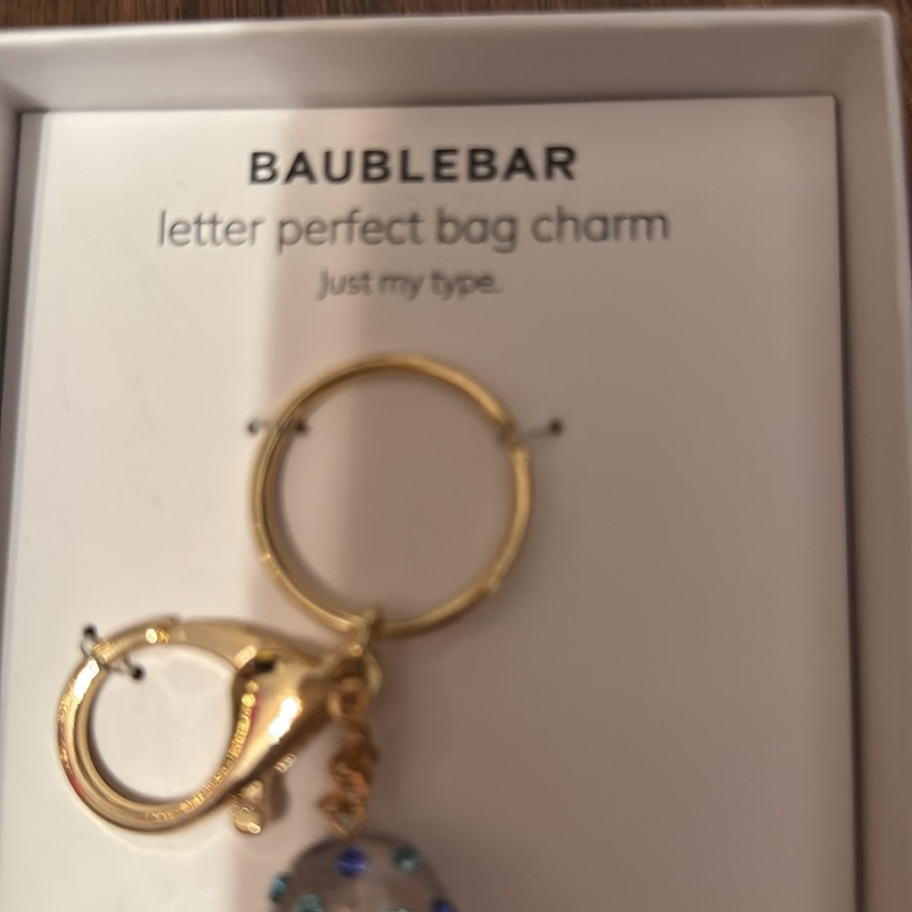 SOLD🩷BaubleBar Multicolor Letter Bag Charm A & S - Picture 3 of 6